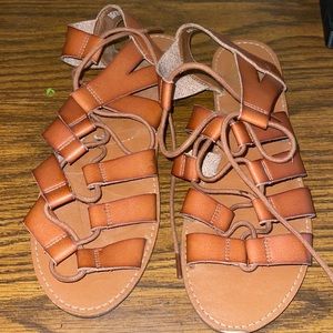 Faded Glory . Brown Gladiator sandals . Size 10
